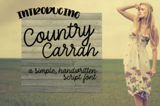 Country Carrah: A Thoughtful Script Font for Authentic Country Expression