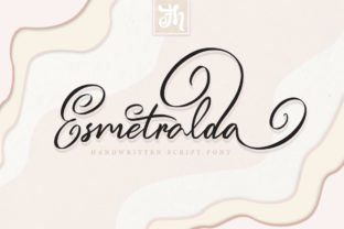 Esmetralda Font: A Romantic Handwritten Typeface with Bold Swashes
