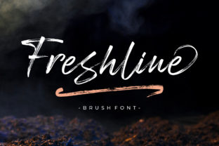 Freshline Font: A Modern Textured Brush for Impactful Design