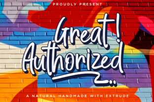 Great Authorized: A Natural Handwritten Font for Elegant, Instant Design