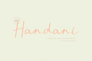 Handani: The Handwritten Font That Feels Like Summer in Your Design