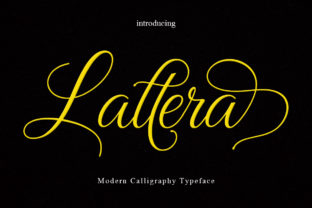 Lattera: A Modern Script Font with Delicate Elegance