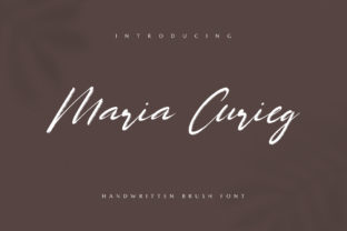 Maria Curieg: A Natural Handwritten Brush Font for Creative Design