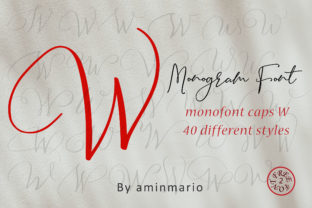 Monogram W Monofont Caps W