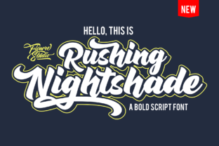 Rushing Nightshade: A Bold Vintage Script Font