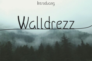 Walldrezz: An Elegant and Stylish Sans Font